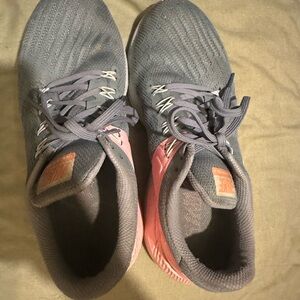 Nike Women's Gray and Pink Running Shoes
